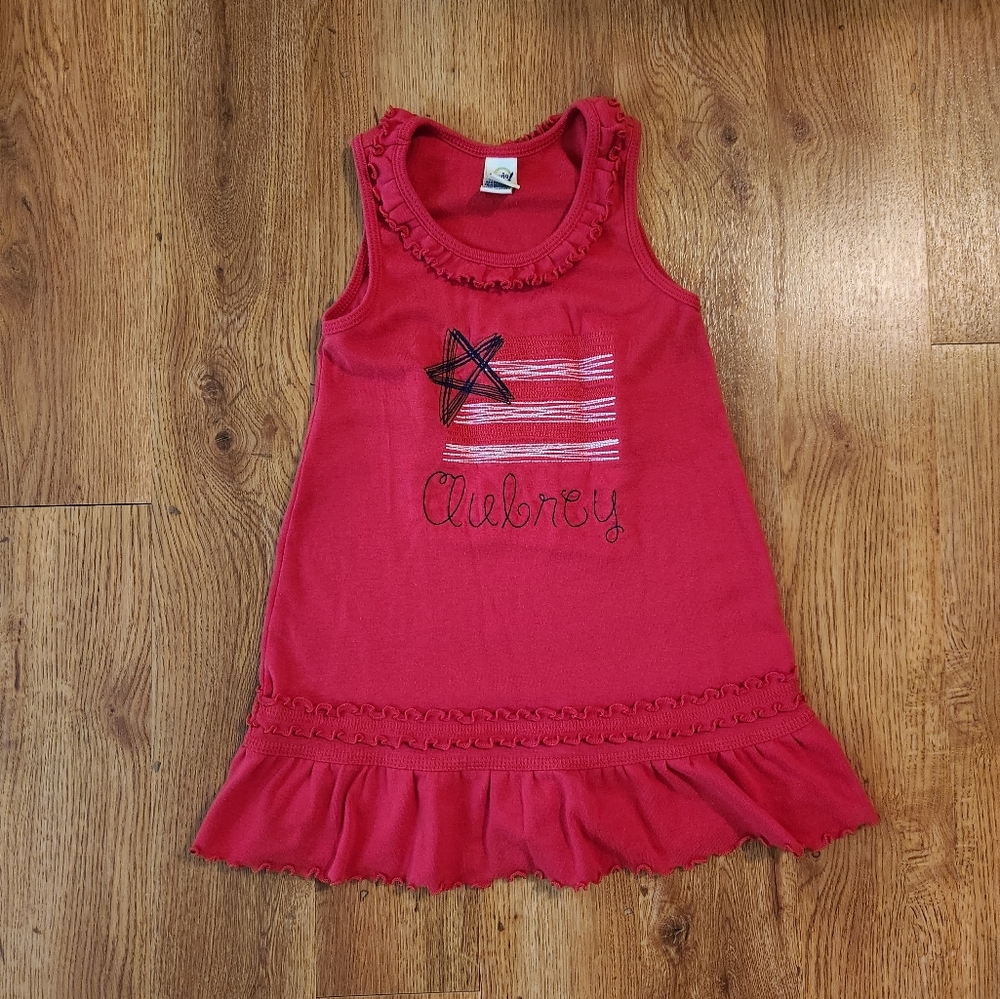 4t Aubrey flag dress